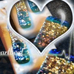 Beautiful Dichroic glass Pendant Set